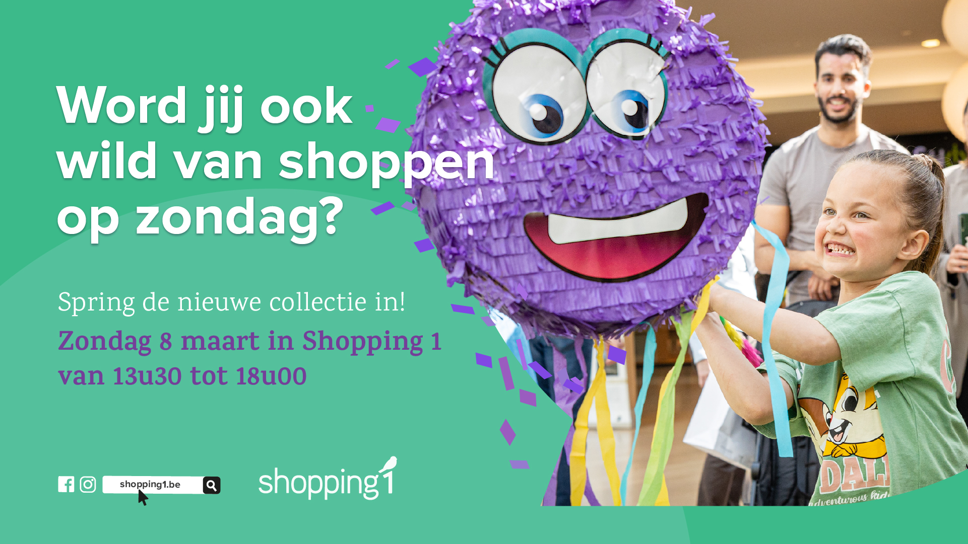 Word jij ook wild van shoppen op zondag? Koopzondag in Shopping 1
